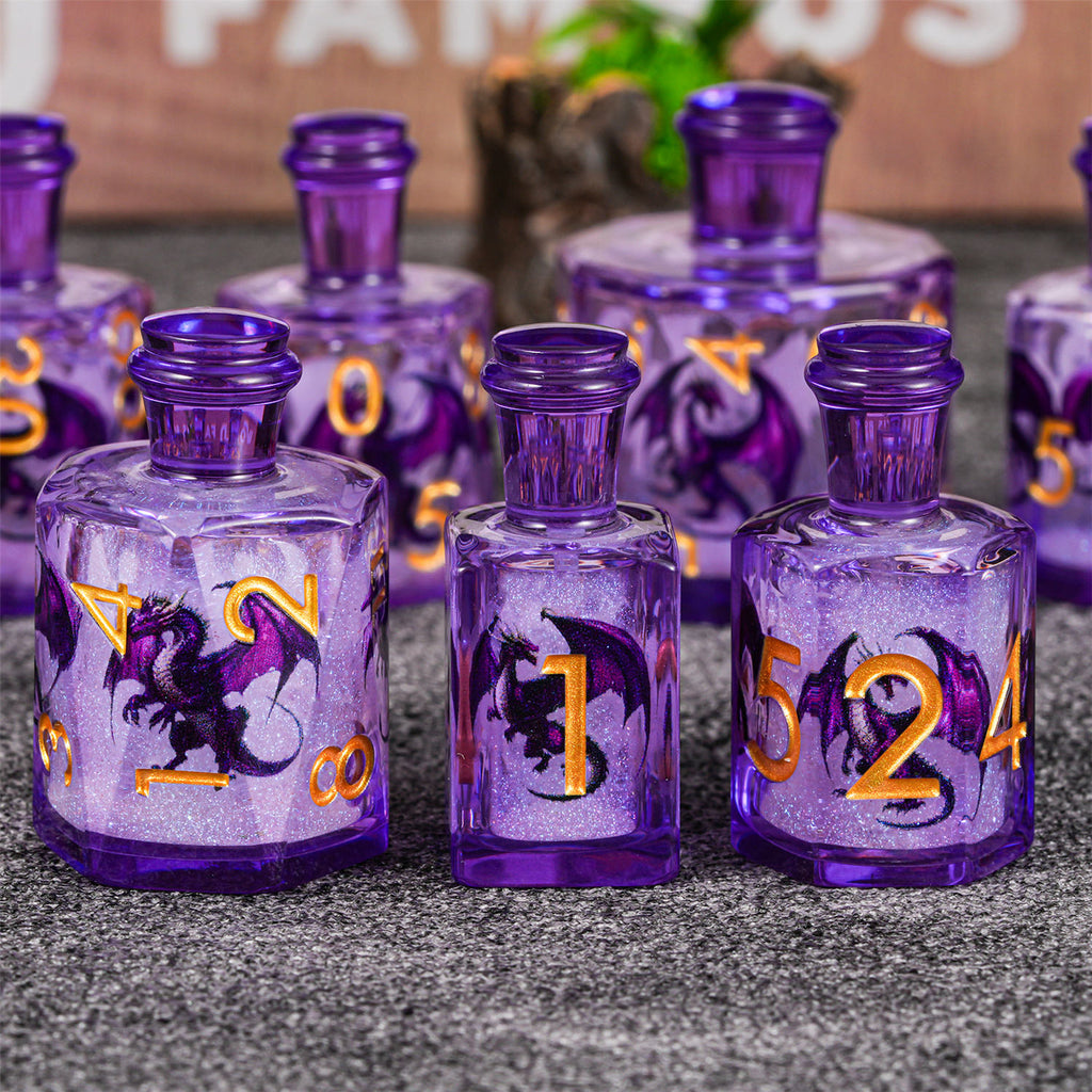 IceForge Dice Canada - Dragonfire Elixir – Liquid Core Dice Set