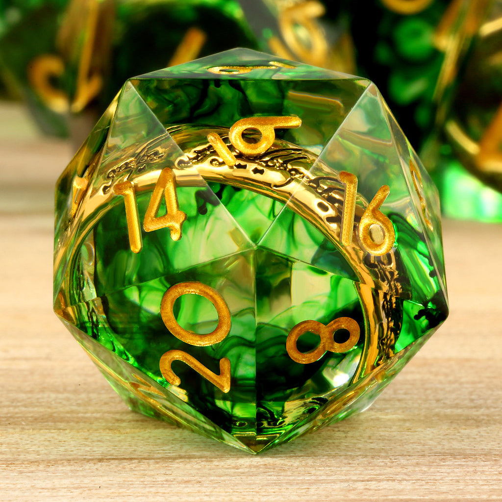 IceForge Dice Canada - Ring of Verdant Dominion – Floating Ring Dice Set