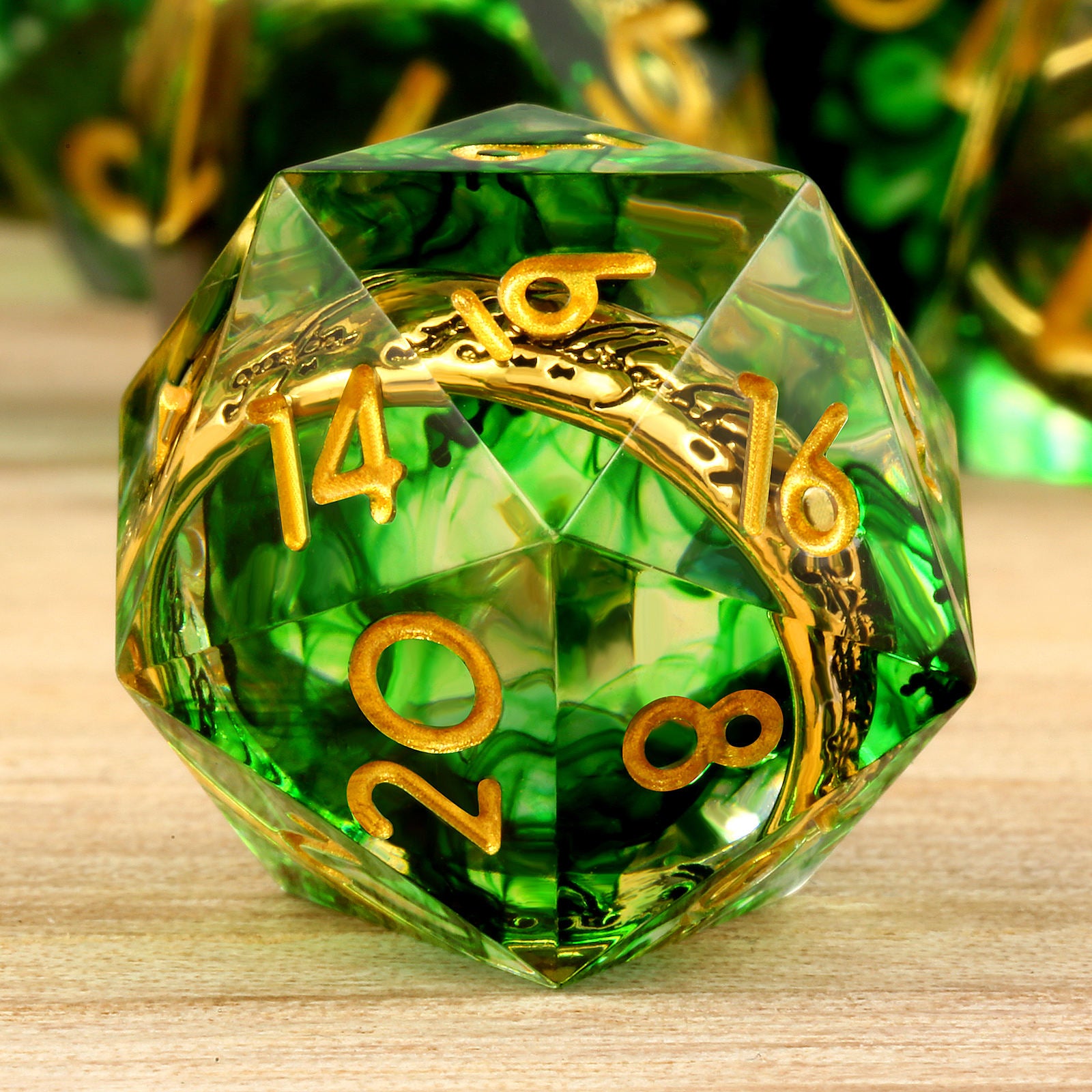 IceForge Dice Canada - Ring of Verdant Dominion – Floating Ring Dice Set