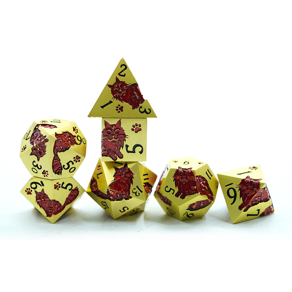 IceForge Dice Canada - Sunlit Sovereign - Familiar Whiskers: Regal Edition
