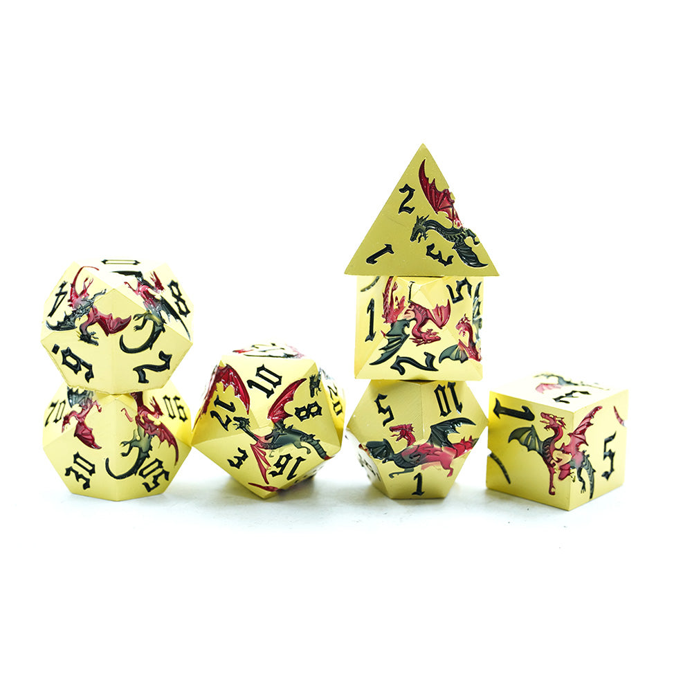 IceForge Dice Canada - Embercrest Heraldry – Metal Dice Set