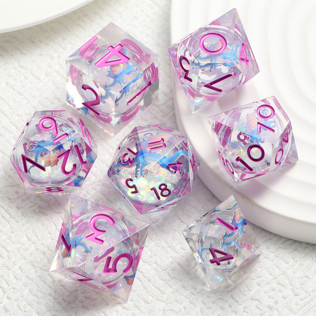Aether Wyrm – Liquid Core Dice Set