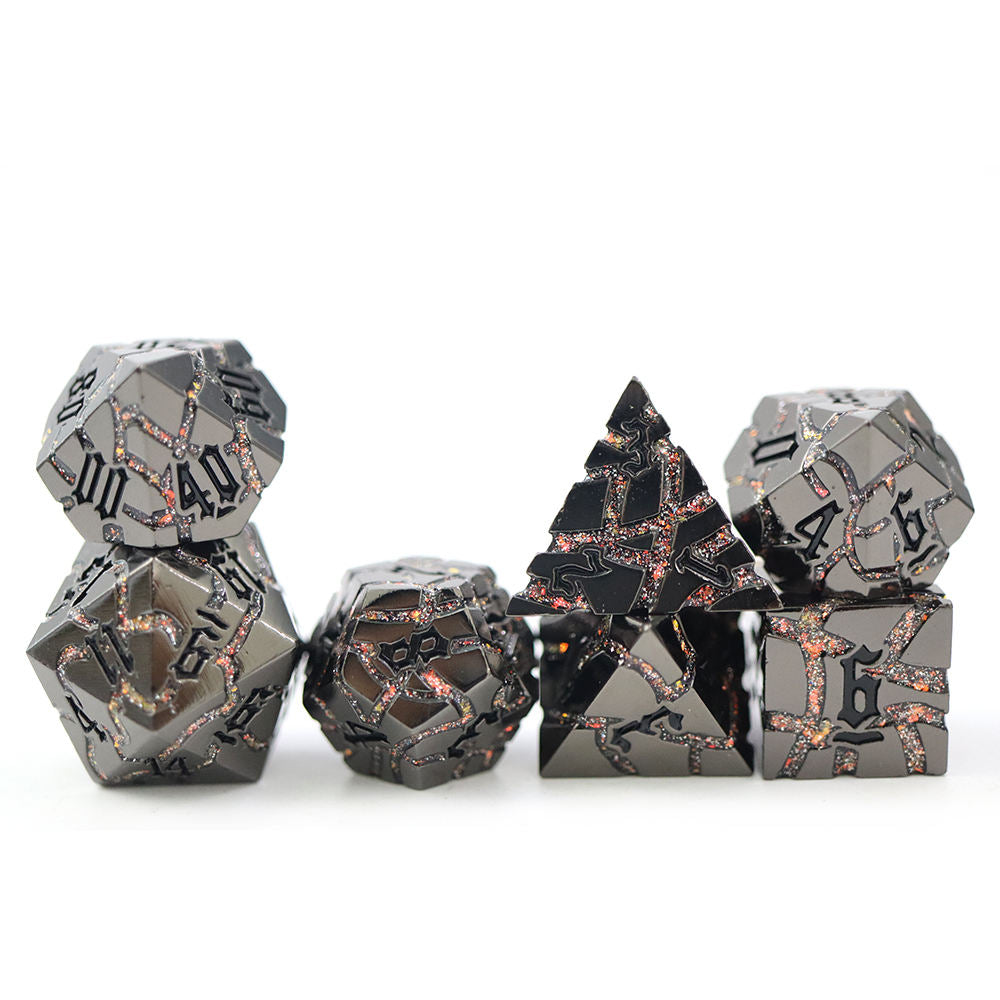 Fractureforge – Ashline – Metal Dice Set