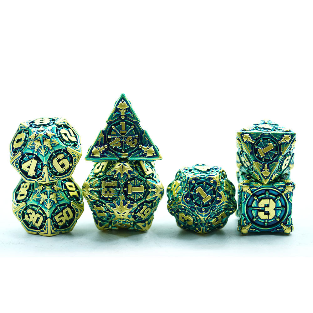 IceForge Dice Canada - Corsair Kingdom – Siren’s Spoils – Metal Dice Set