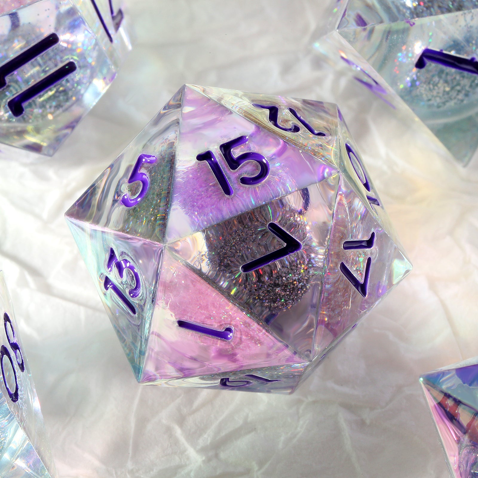 IceForge Dice Canada - Prismcore Radiance – Liquid Core Dice Set