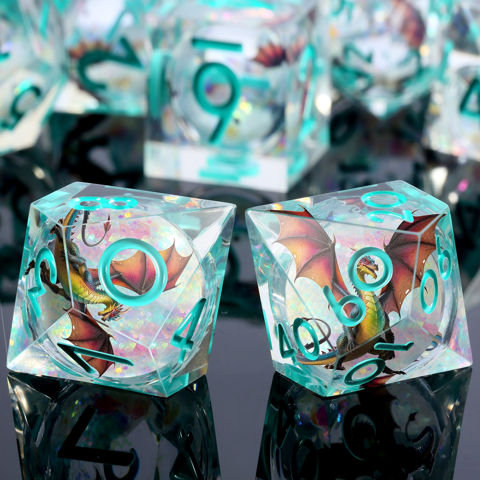 Storm Wyrm – Liquid Core Dice Set