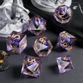 IceForge Dice Canada - Amethyst Dragon’s Gaze Liquid Core Dice Set