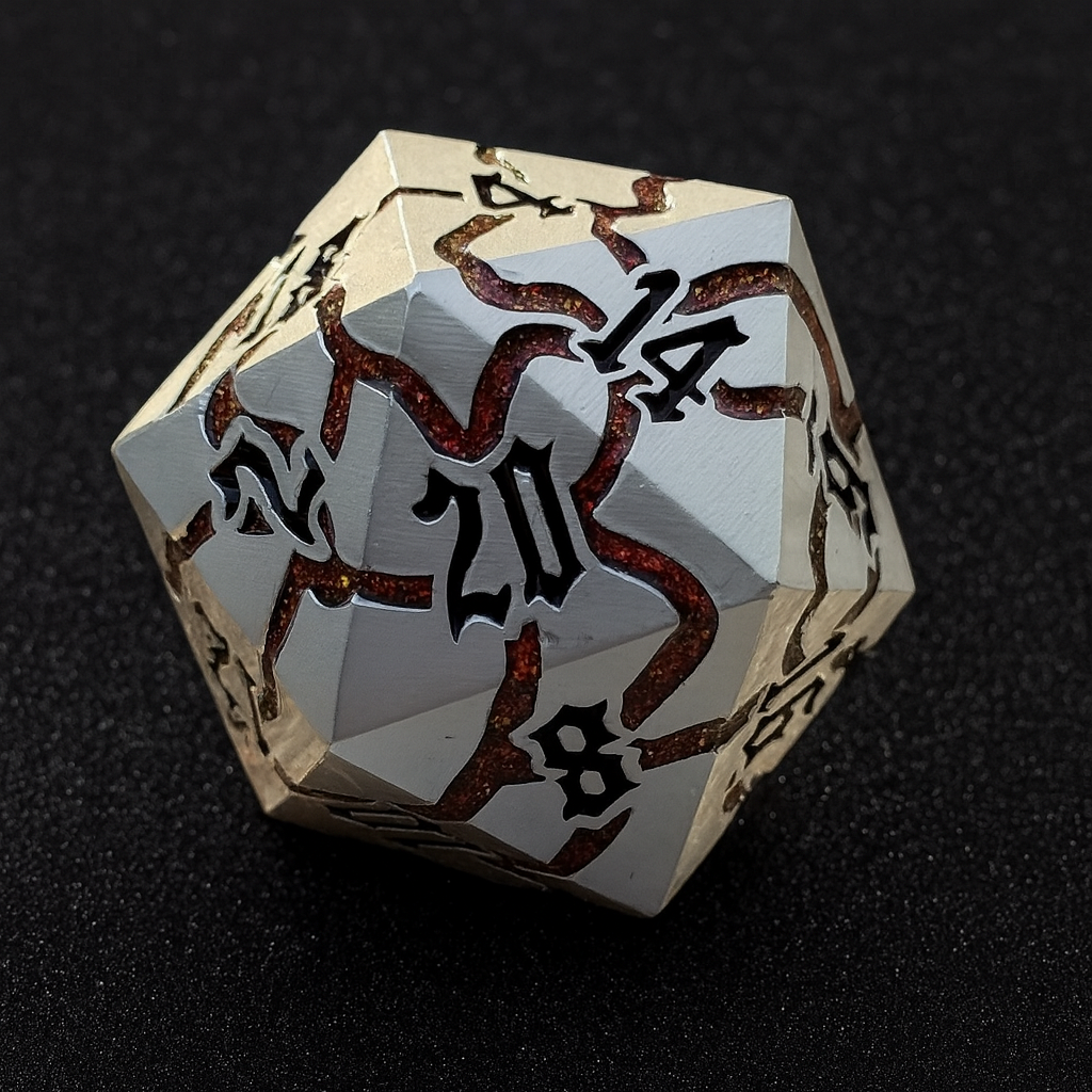 Infernal Rift – Jumbo Metal D20 (33mm)