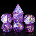 IceForge Dice Canada - Arcane Amethyst Sharp Edge Dice Set