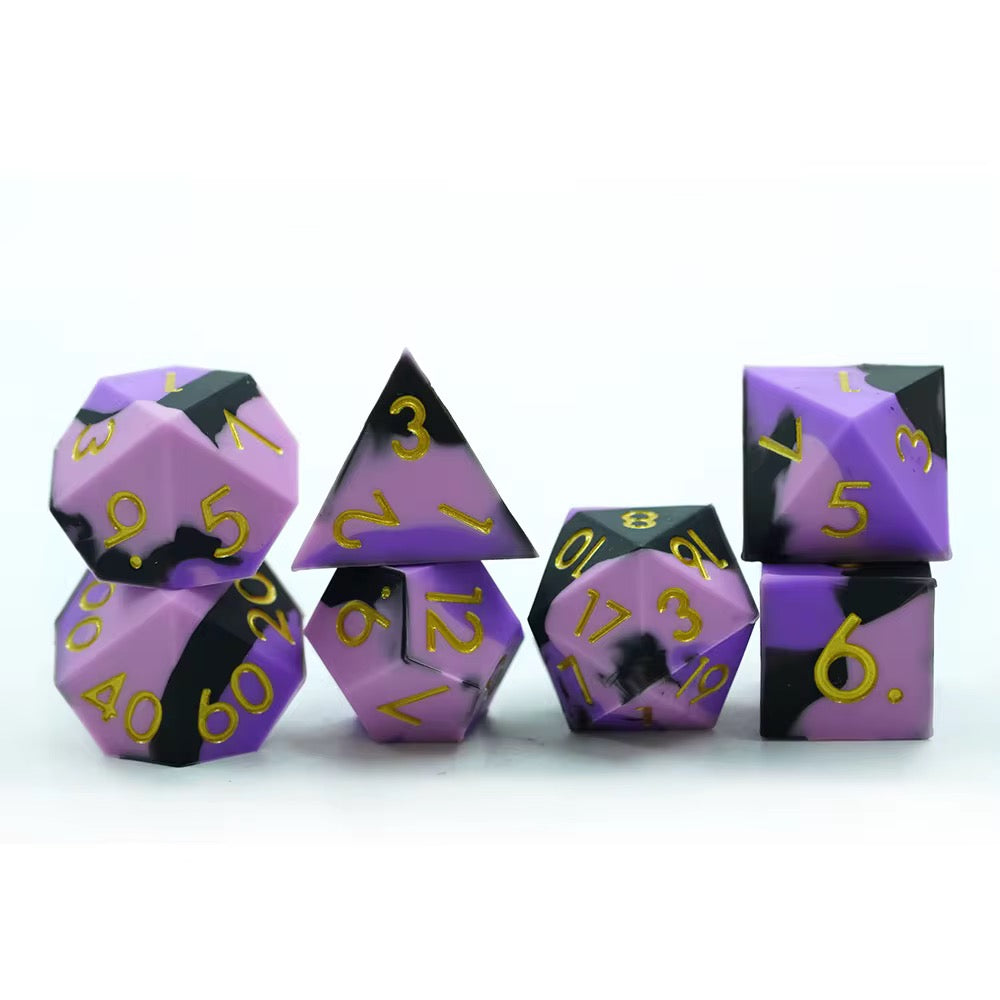 IceForge Dice Canada - Shadow Hex - Silicone Dice Set