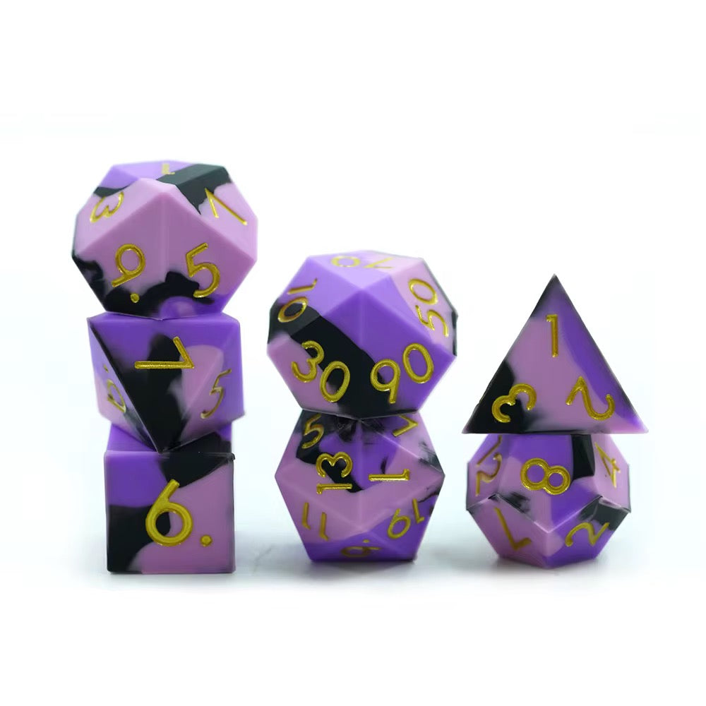 IceForge Dice Canada - Shadow Hex - Silicone Dice Set