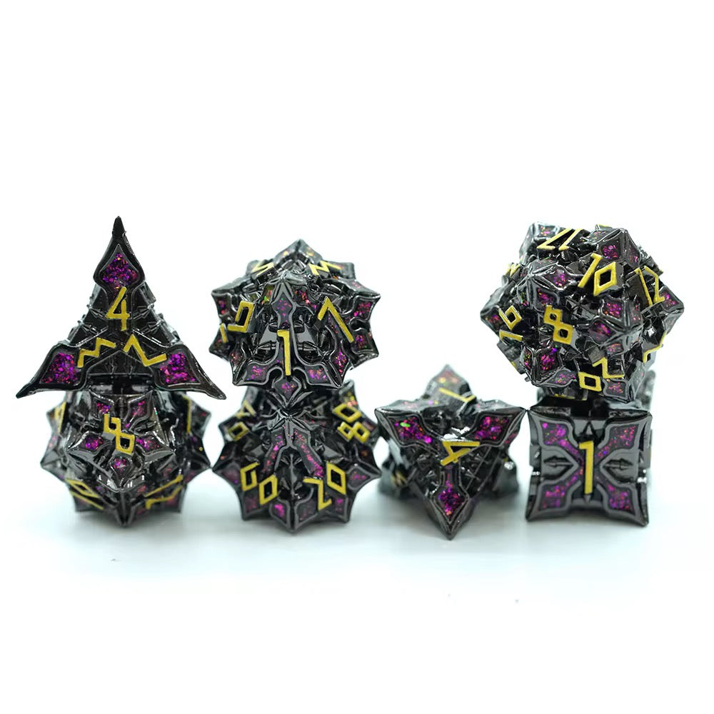IceForge Dice Canada - Arcane Ember - Metal Dice Set