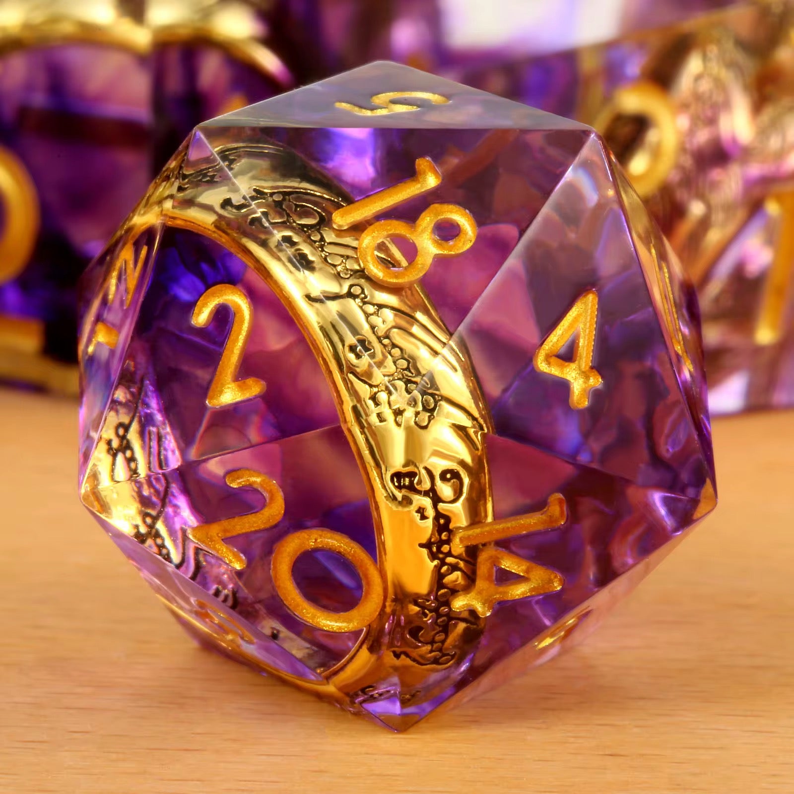 IceForge Dice Canada - Ring of Shadows – Floating Ring Dice Set
