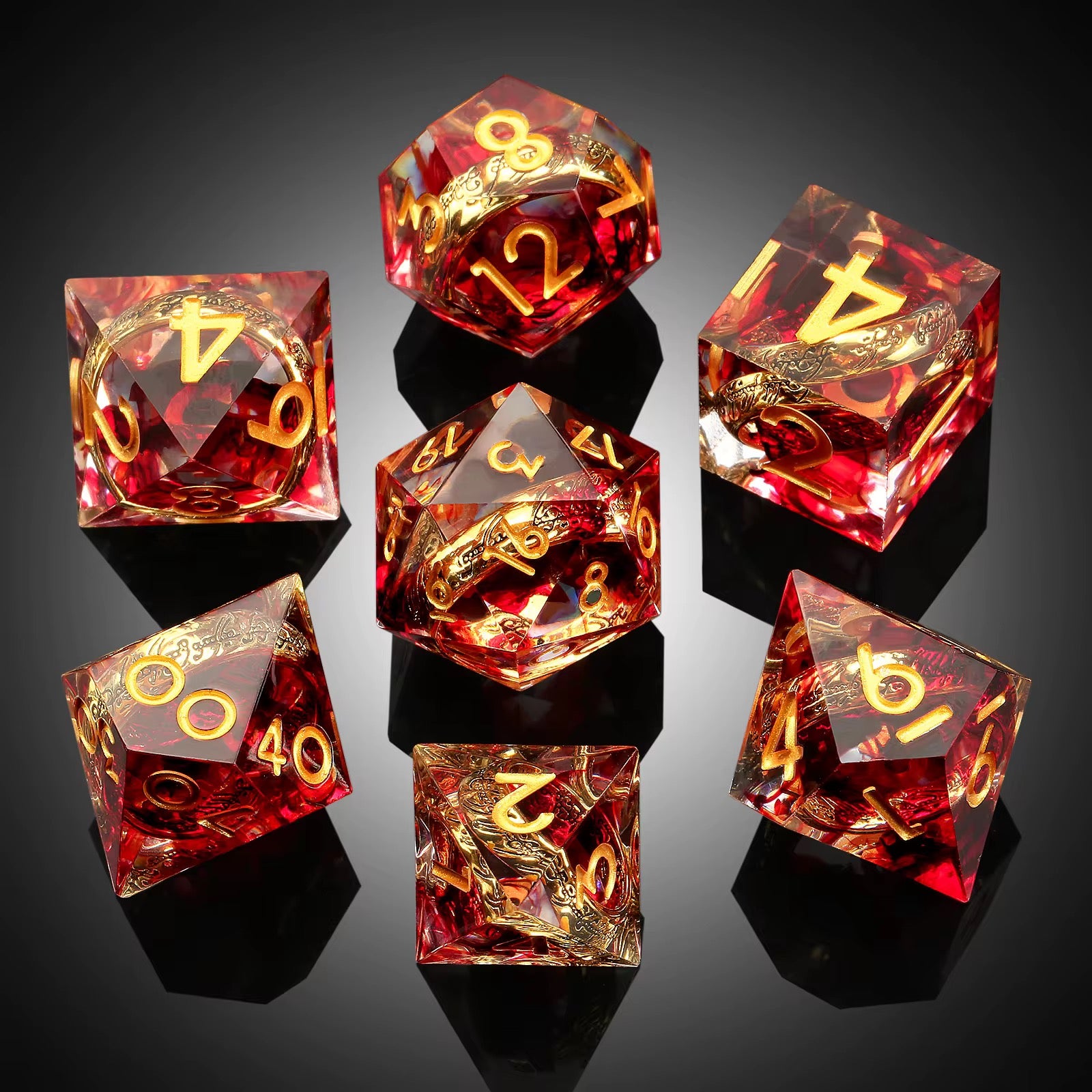 IceForge Dice Canada - Ring of Fire - Floating Ring Dice Set