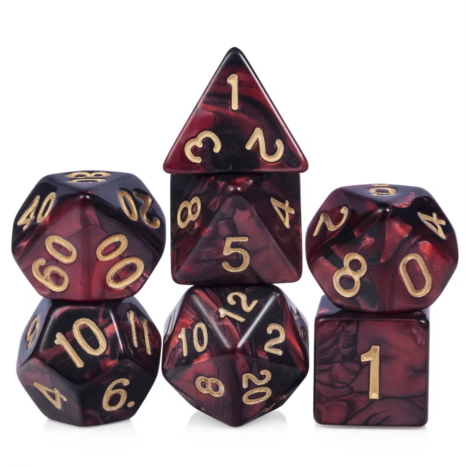 IceForge Dice Canada - Crimson Abyss Dice Set