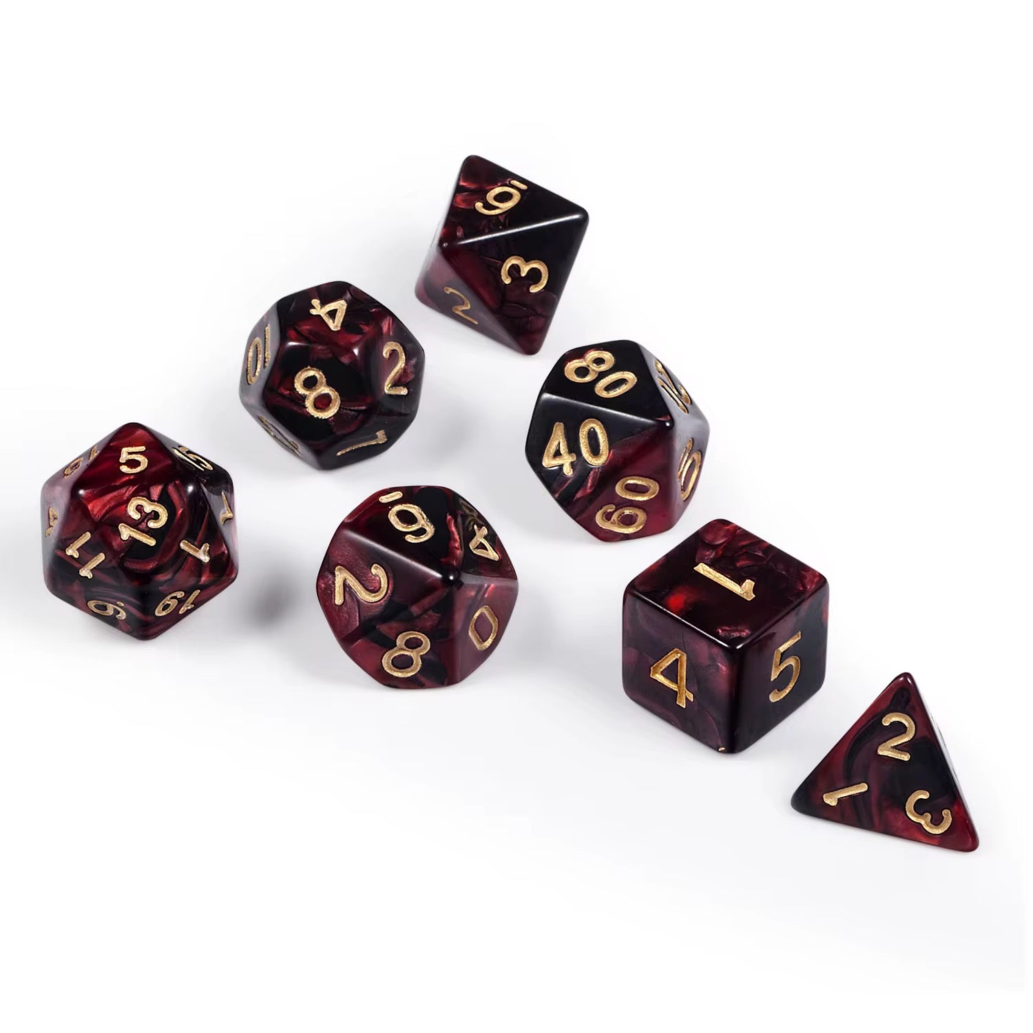 IceForge Dice Canada - Crimson Abyss Dice Set