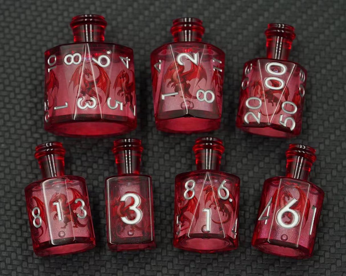 Elixir of Flameheart – Liquid Core Dice Set