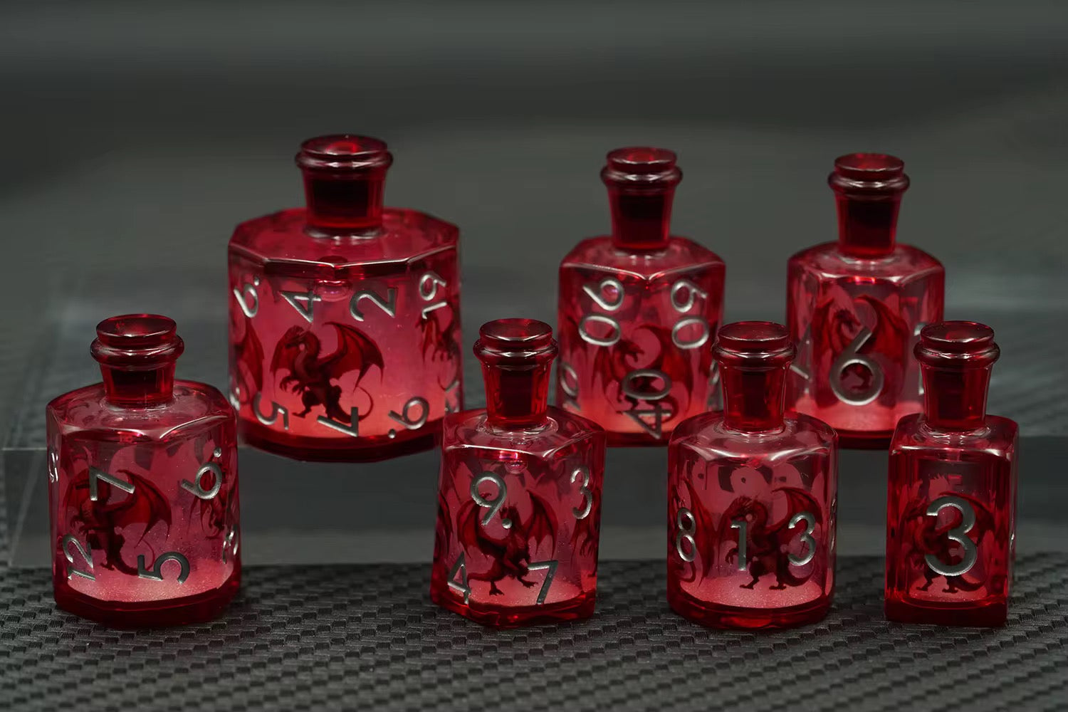 Elixir of Flameheart – Liquid Core Dice Set