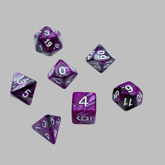 IceForge Dice Canada - Twilight Amethyst Dice Set