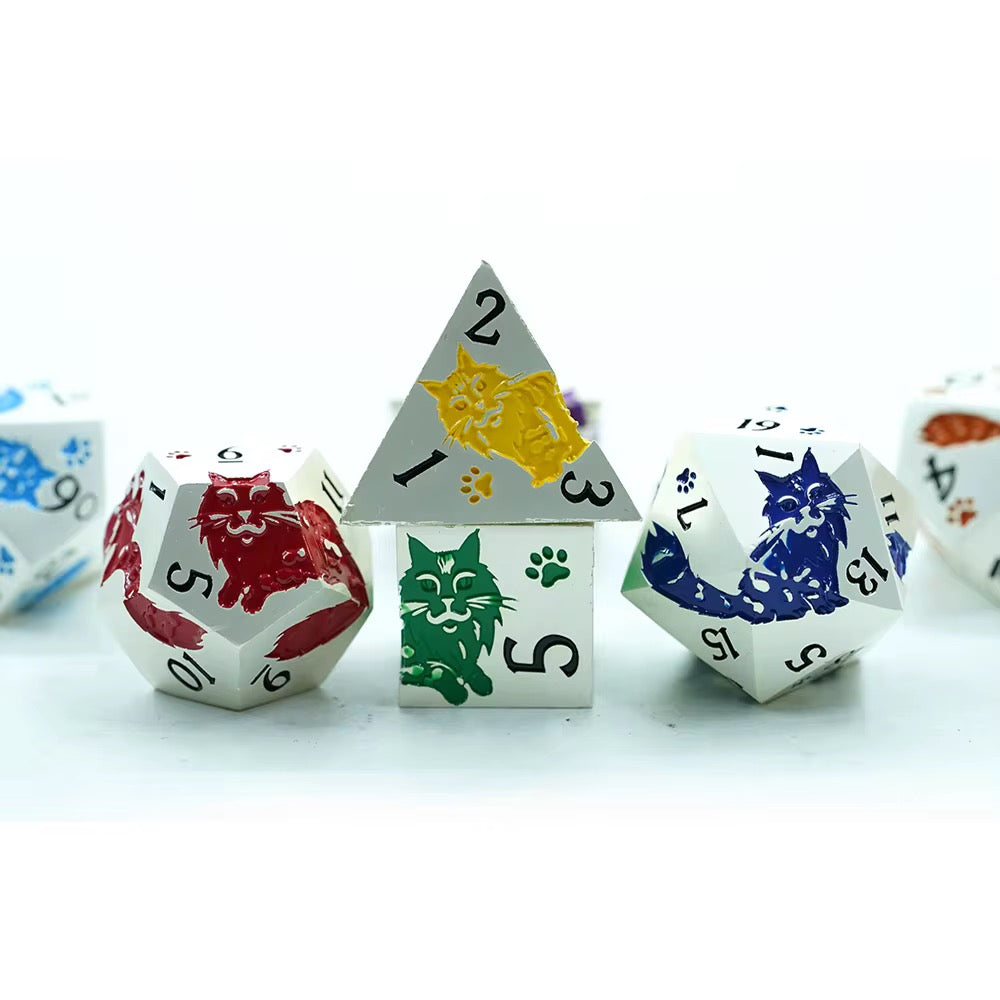 IceForge Dice Canada - Emberforge Relic – Gilded Metal Dice Set