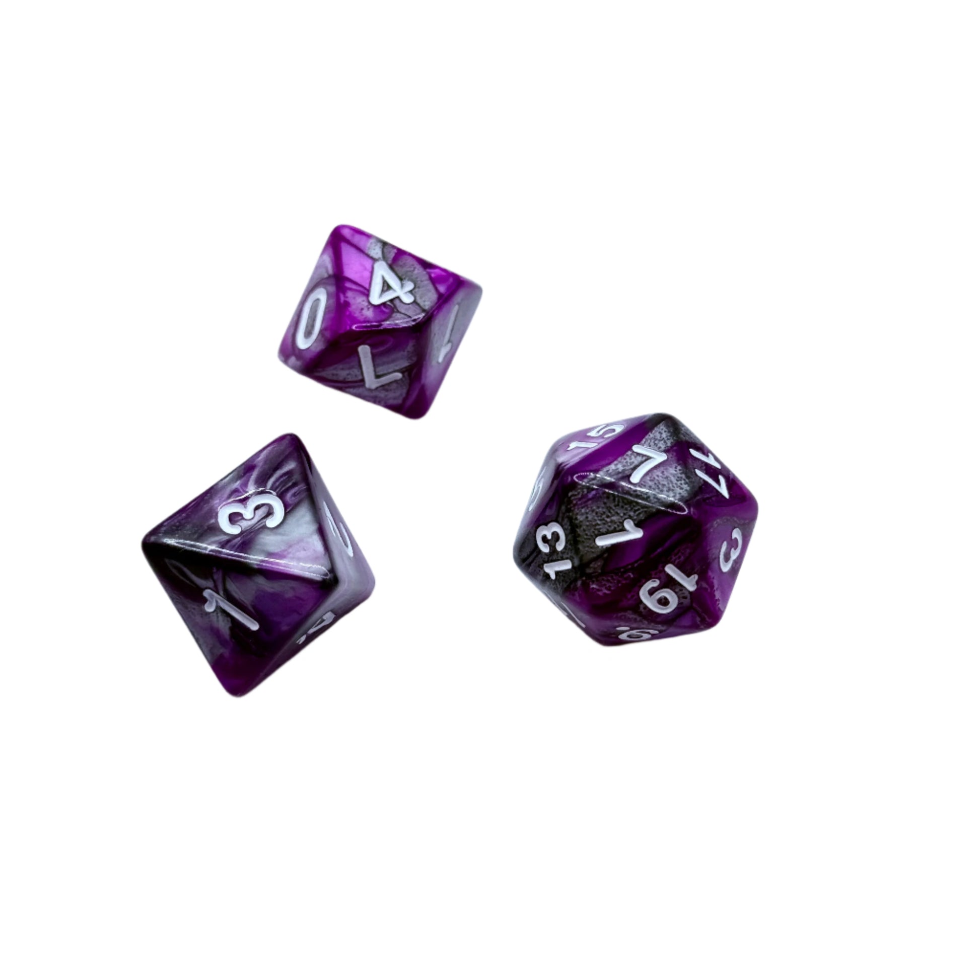 IceForge Dice Canada - Twilight Amethyst Dice Set