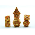Emberforge Relic – Gilded Metal Dice Set