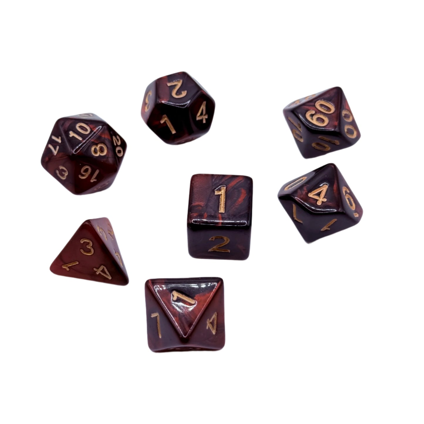 IceForge Dice Canada - Crimson Abyss Dice Set