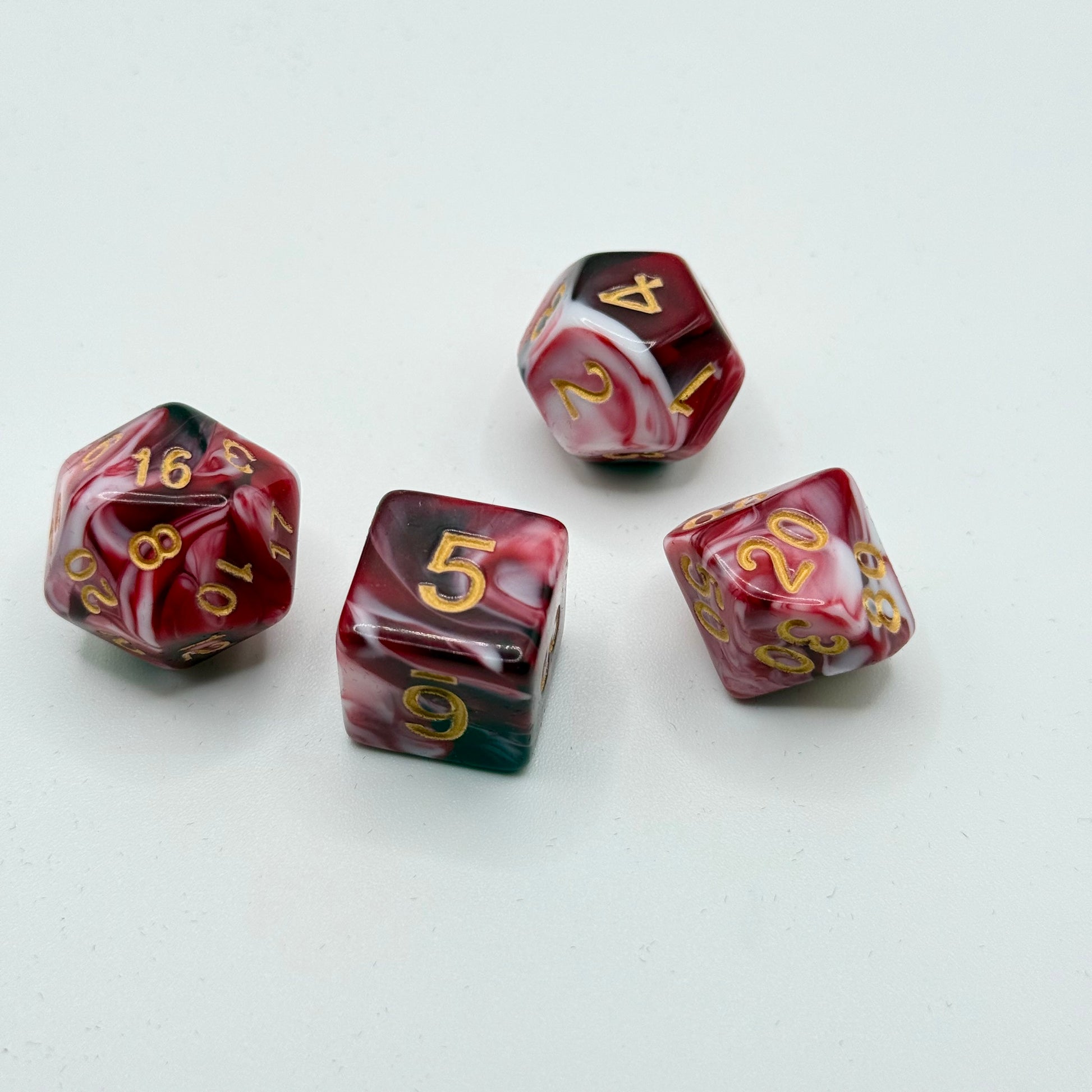 IceForge Dice Canada - Crimson Mirage Dice Set