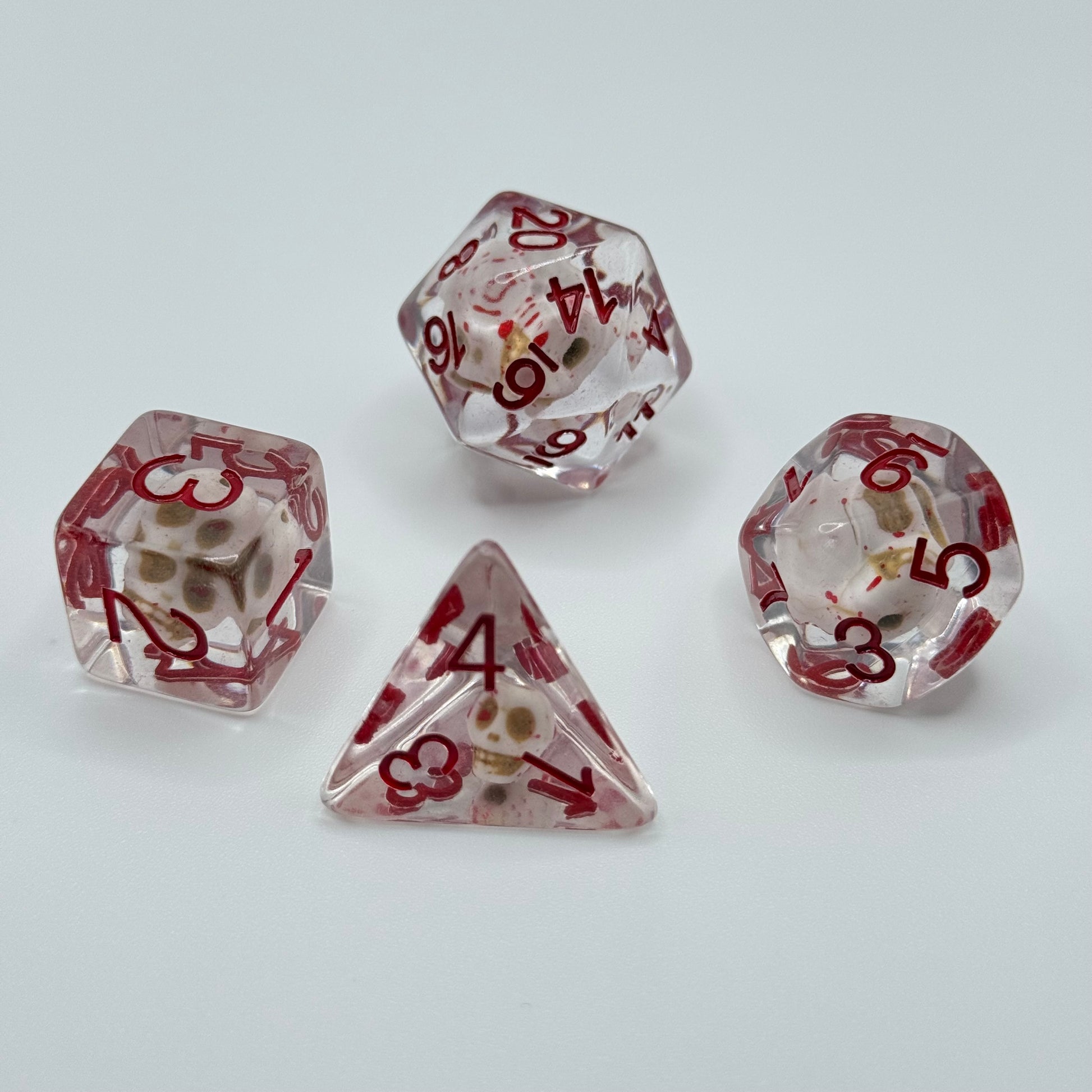 IceForge Dice Canada - Cursed Skull Resin Dice Set