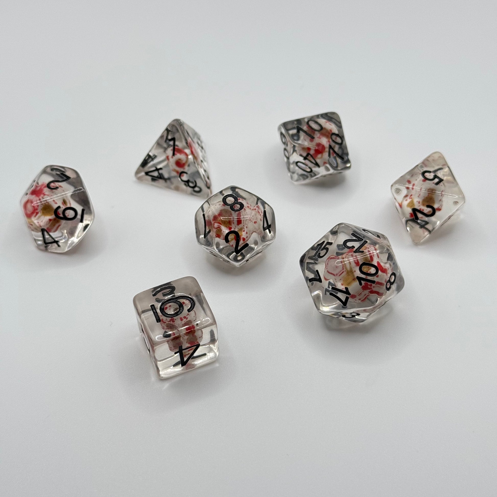 IceForge Dice Canada - Cursed Skull Resin Dice Set