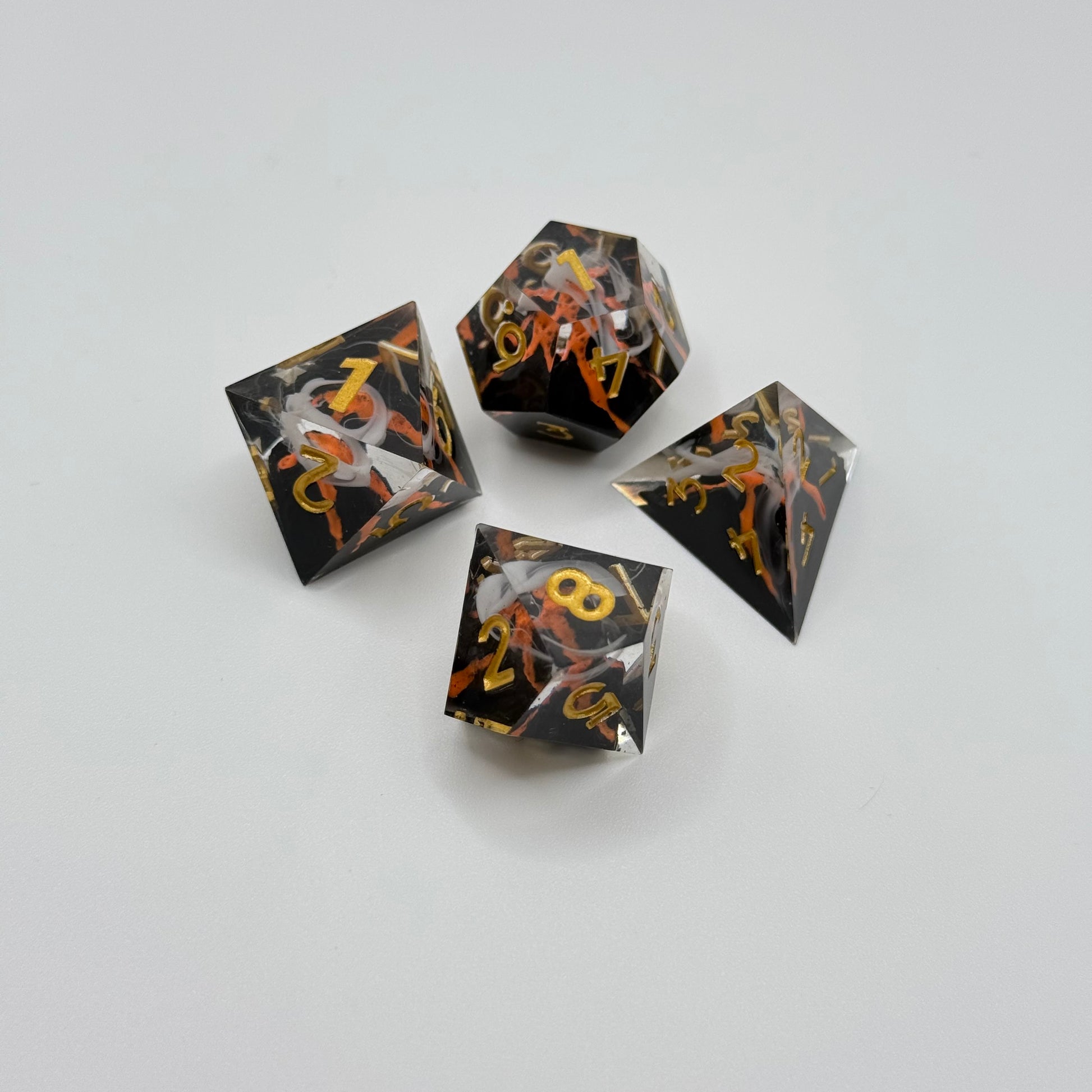 IceForge Dice Canada - Molten Fury Sharp Edge Dice Set