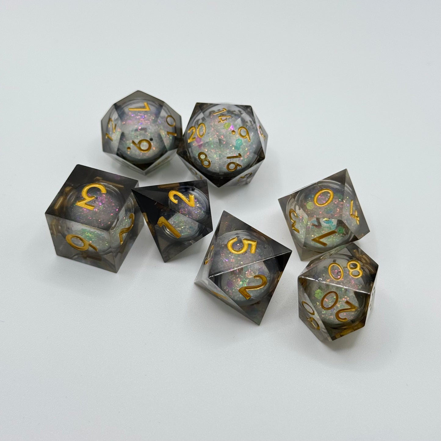 IceForge Dice Canada - Void Star Liquid Core Dice Set