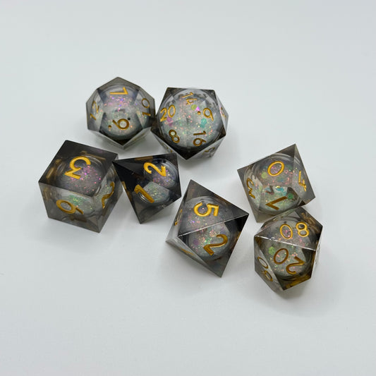 IceForge Dice Canada - Void Star Liquid Core Dice Set