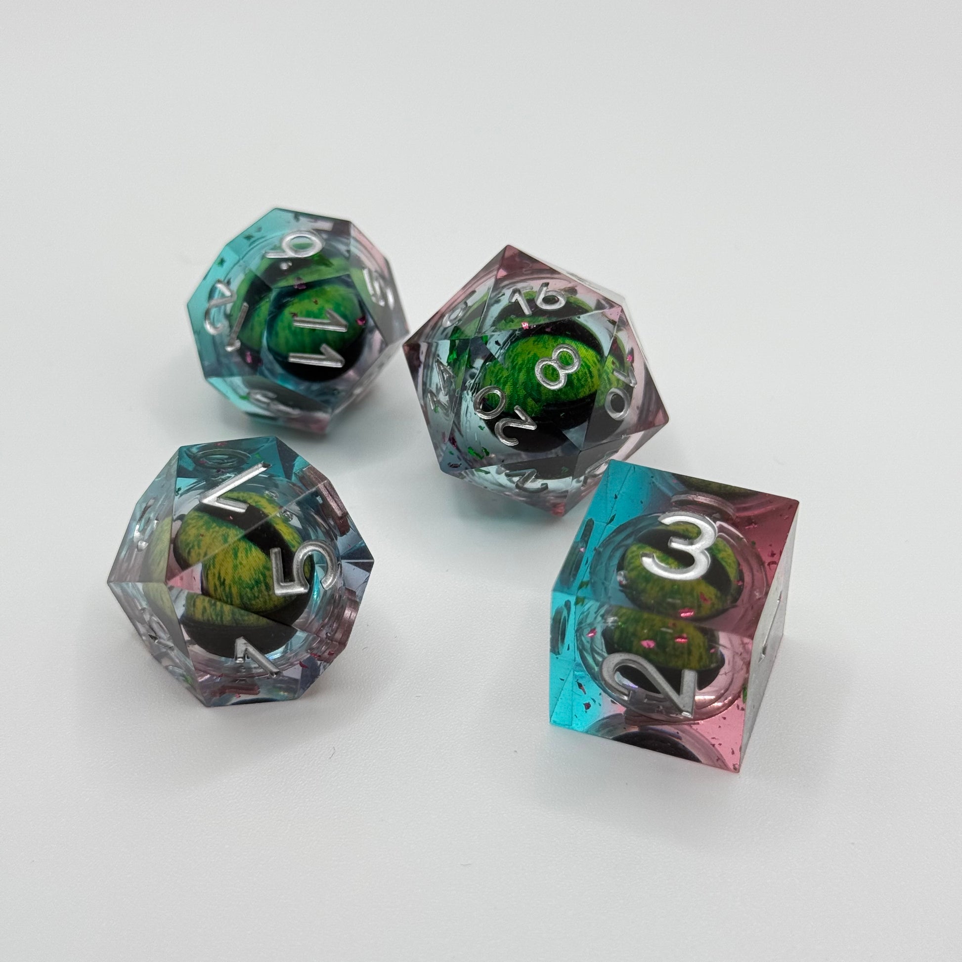 IceForge Dice Canada - Mystic Dragon Eye Liquid Core Dice Set