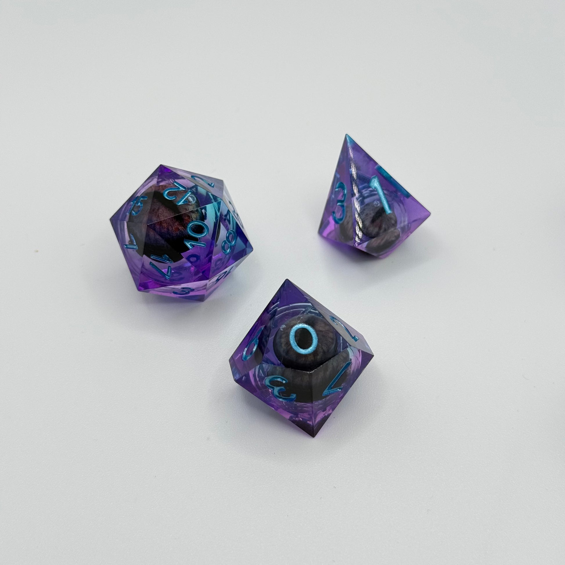 IceForge Dice Canada - Ethereal Dragon’s Gaze Liquid Core Dice Set