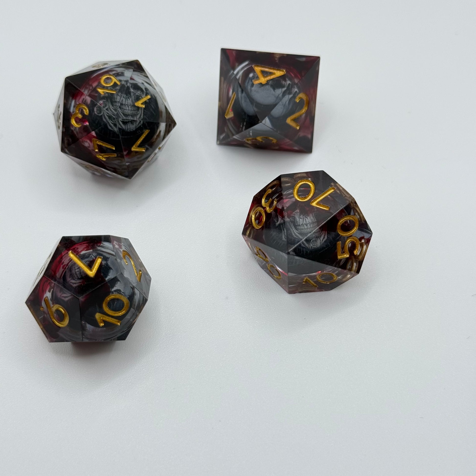 IceForge Dice Canada - Death’s Head Liquid Core Dice Set