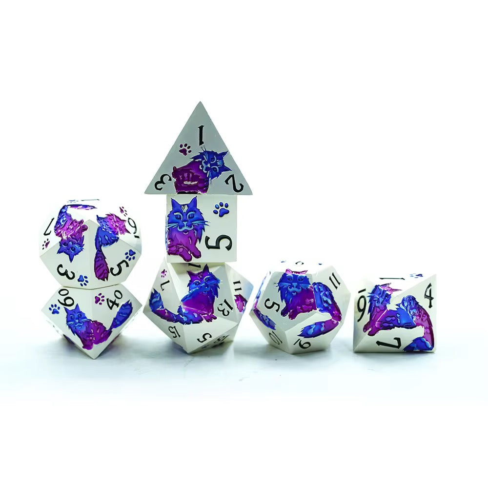 IceForge Dice Canada - Royal Amethyst Sky - Familiar Whiskers: Regal Edition