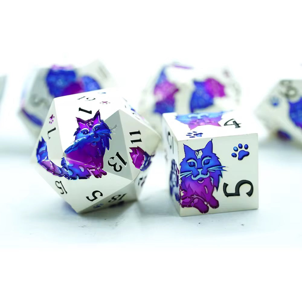 IceForge Dice Canada - Royal Amethyst Sky - Familiar Whiskers: Regal Edition
