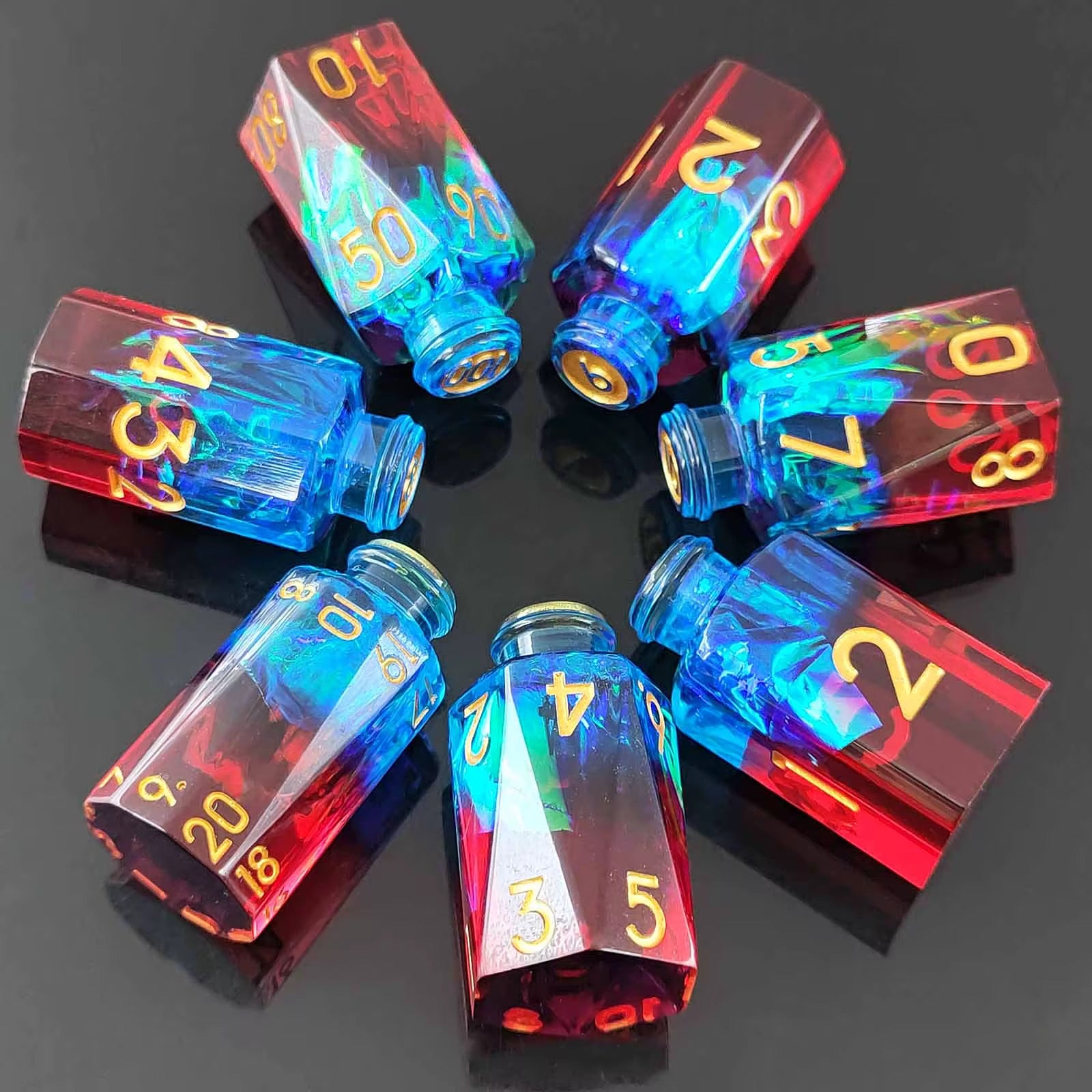 IceForge Dice Canada - Arcane Vialstorm – Potion Bottle Dice