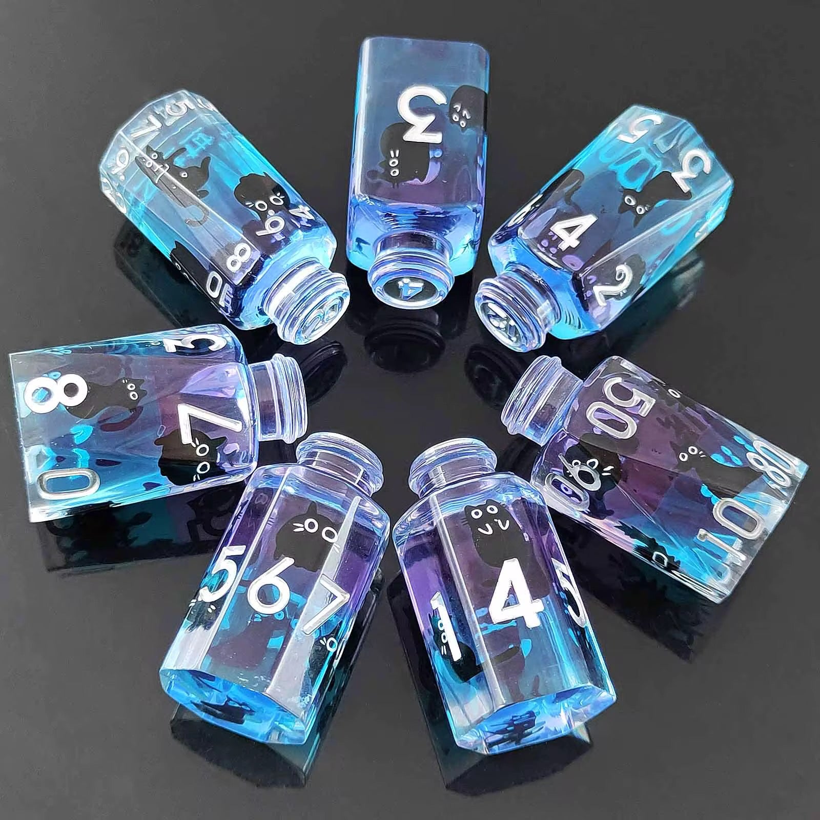 IceForge Dice Canada - Familiar Whiskers – Potionbound Cats Dice Set