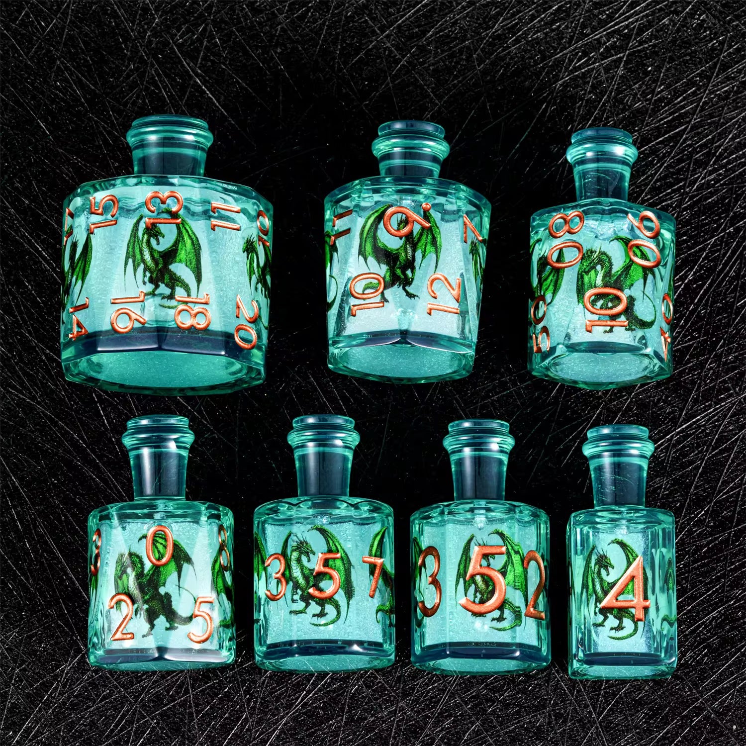 Potion of Viridscale – Liquid Core Dice Set