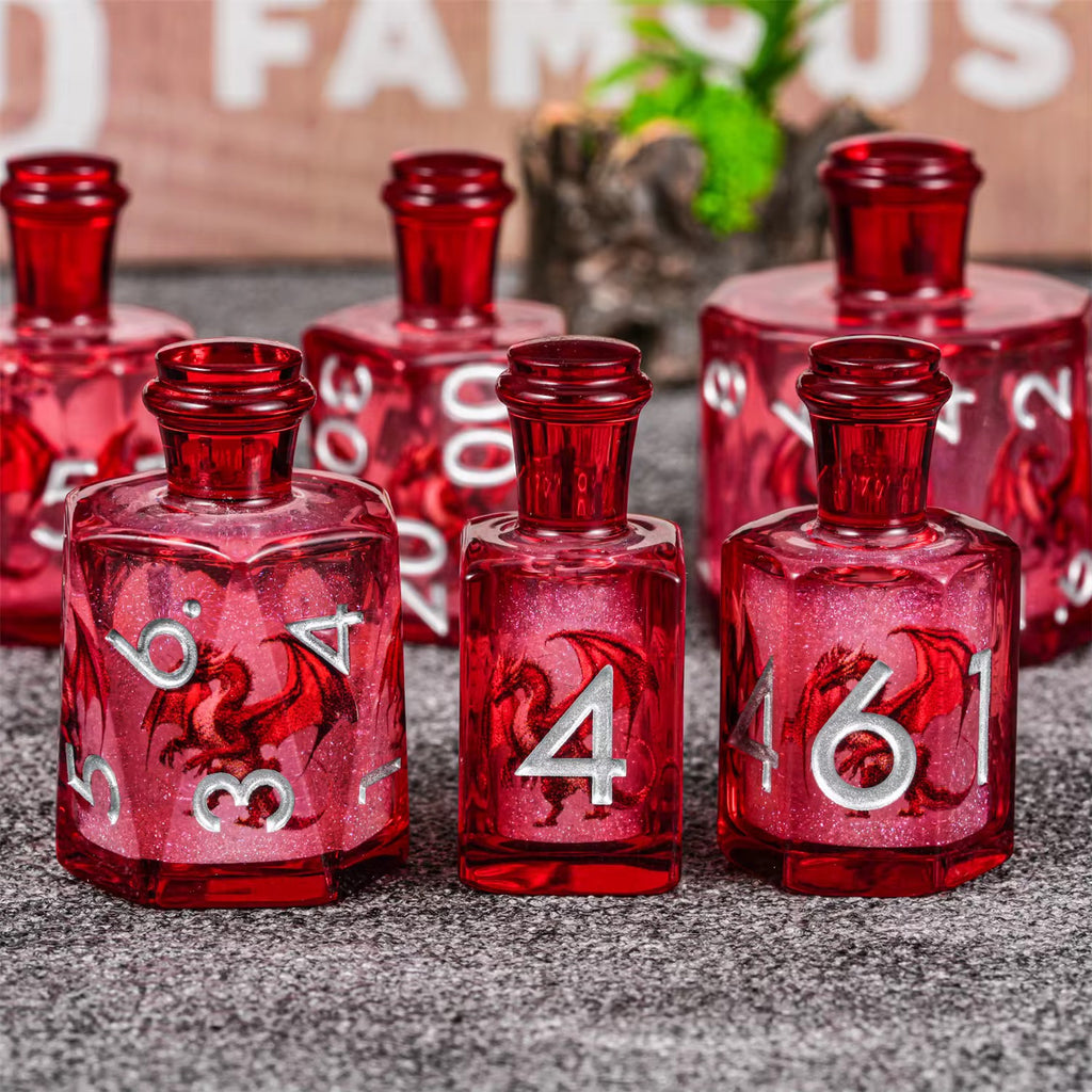 Potion of Flameheart – Liquid Core Dice Set