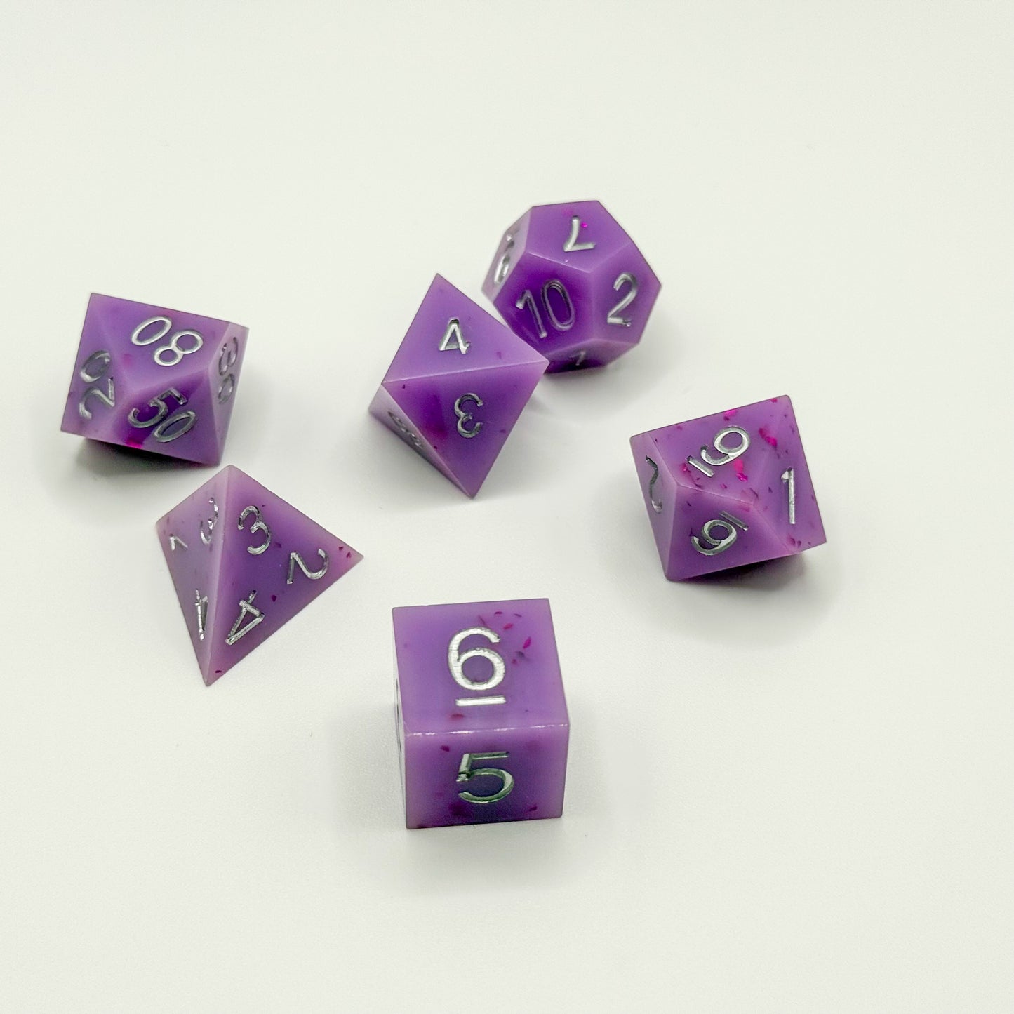 IceForge Dice Canada - Lavender Mist Sharp Edge Dice Set
