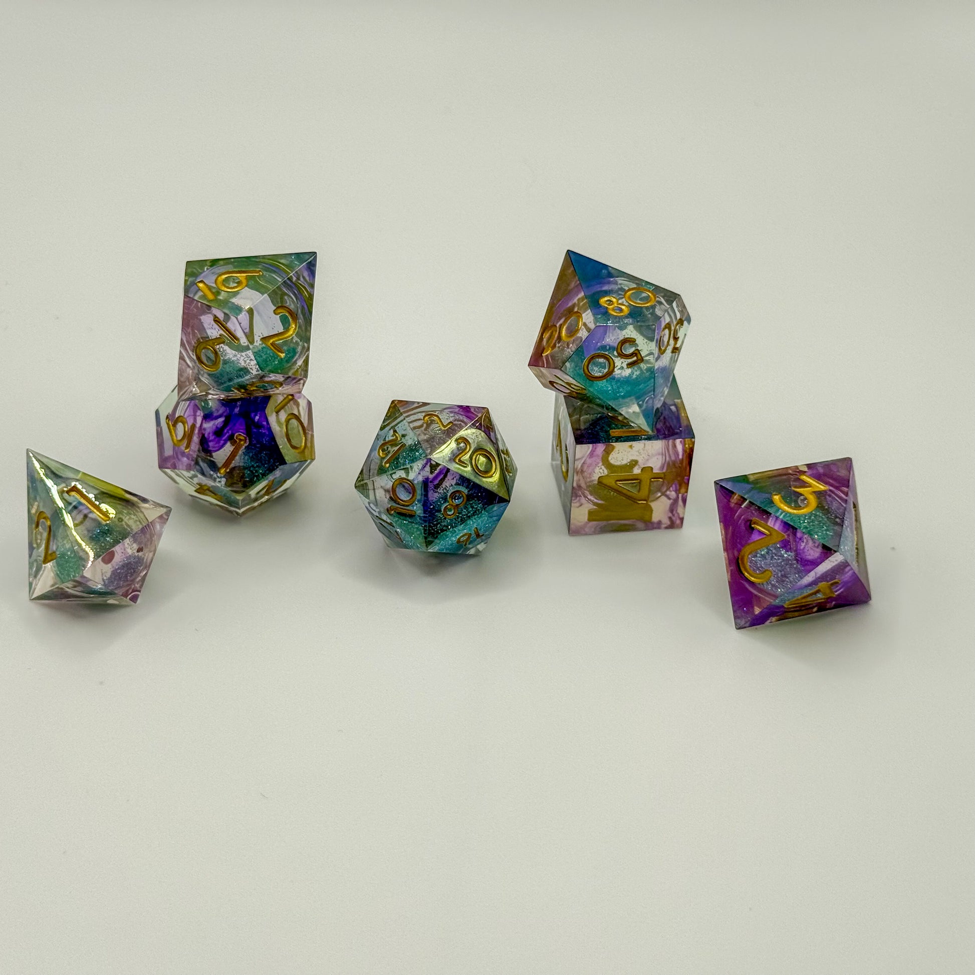 IceForge Dice Canada - Prismcore Aurora – Liquid Core Dice Set
