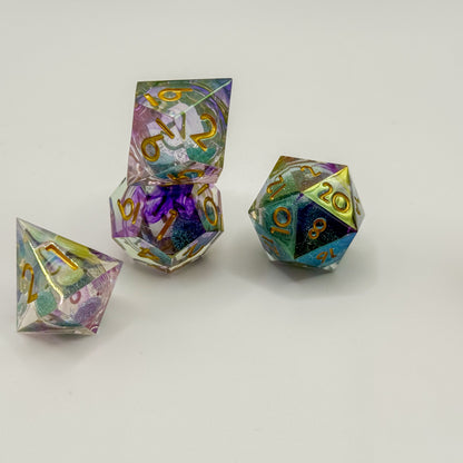 IceForge Dice Canada - Prismcore Aurora – Liquid Core Dice Set