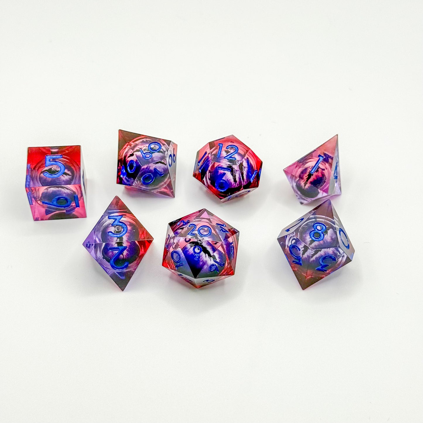 IceForge Dice Canada - Voidfire Dragon’s Gaze – Liquid Core Dice Set