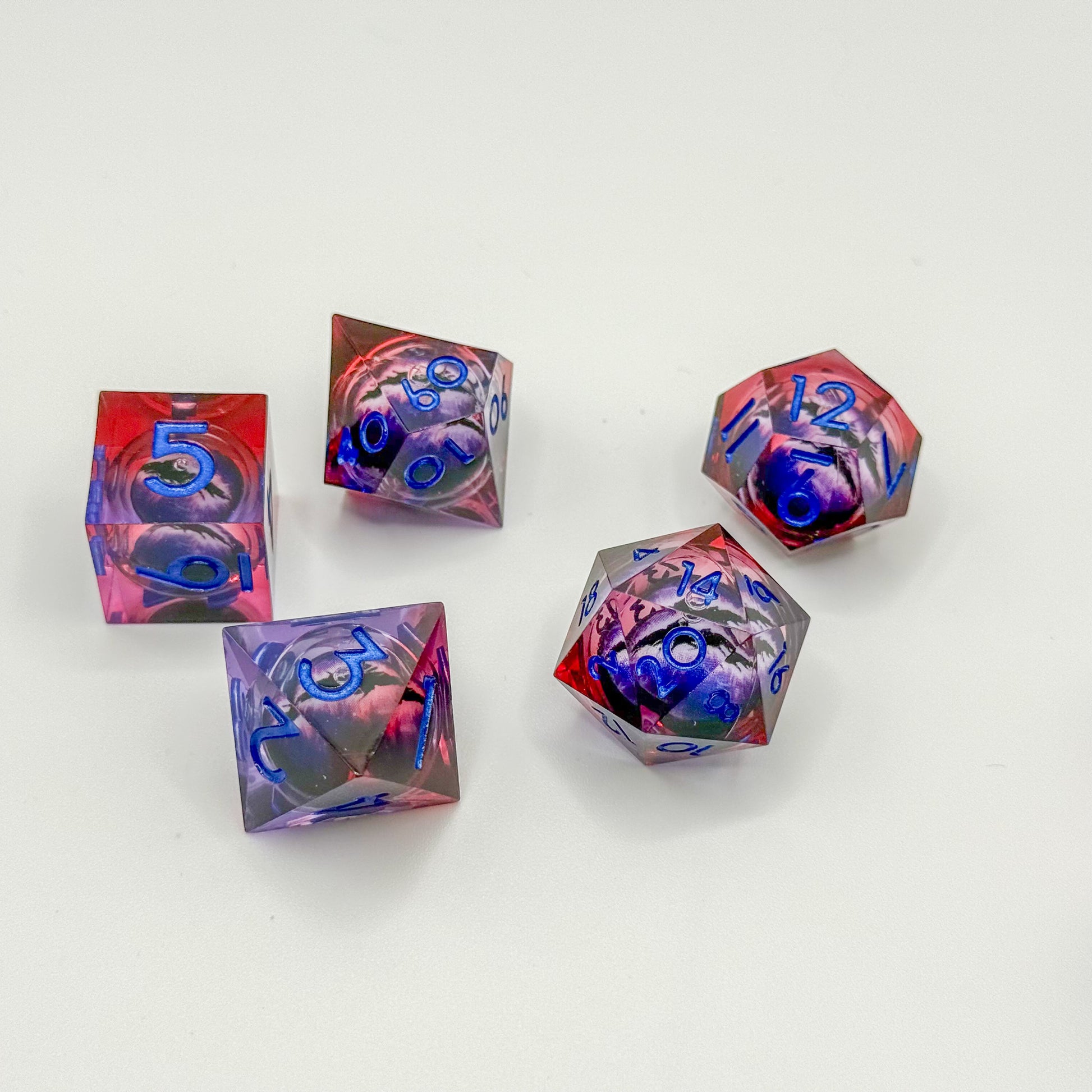 IceForge Dice Canada - Voidfire Dragon’s Gaze – Liquid Core Dice Set