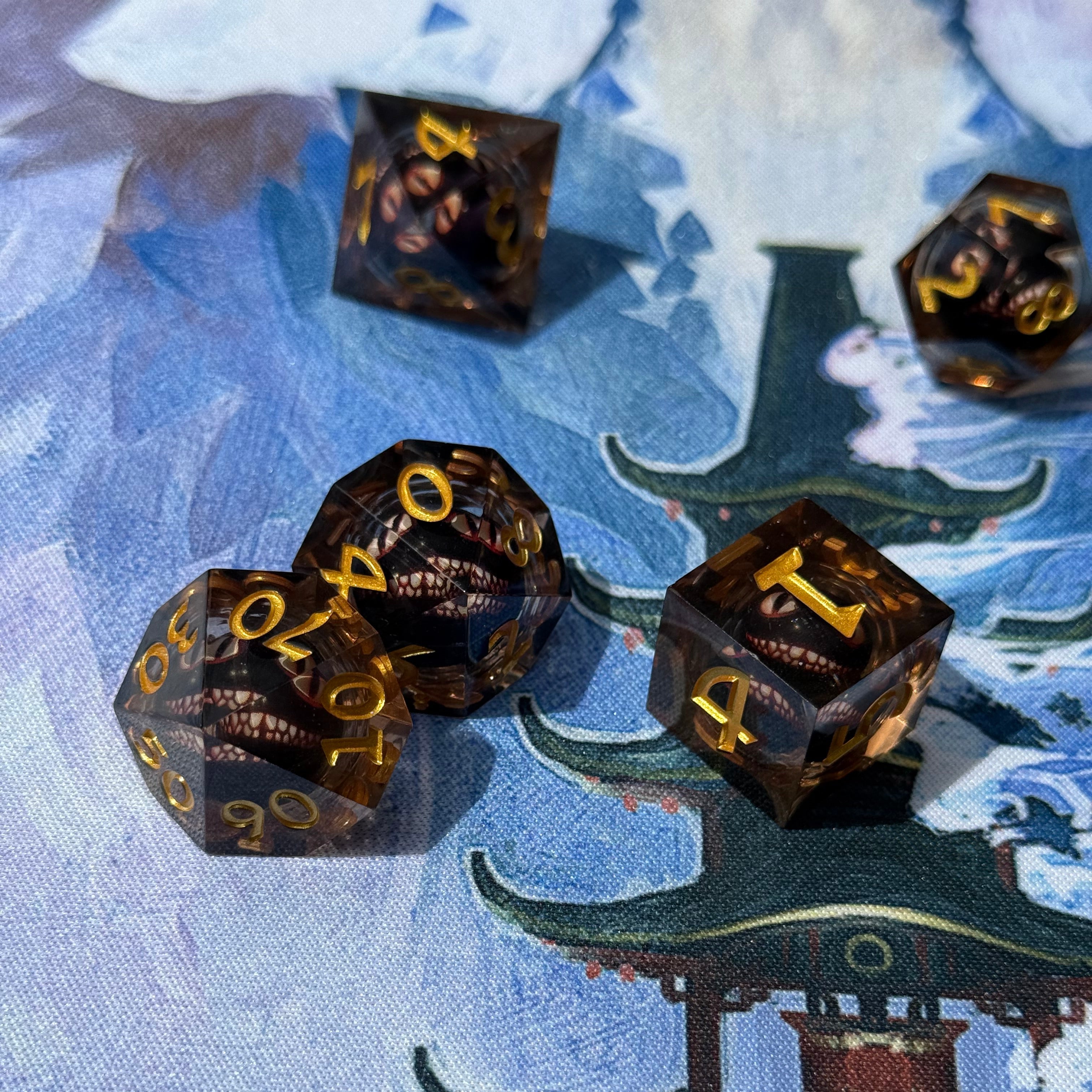 IceForge Dice Canada - Shadowgrin - Liquid Core Dice Set