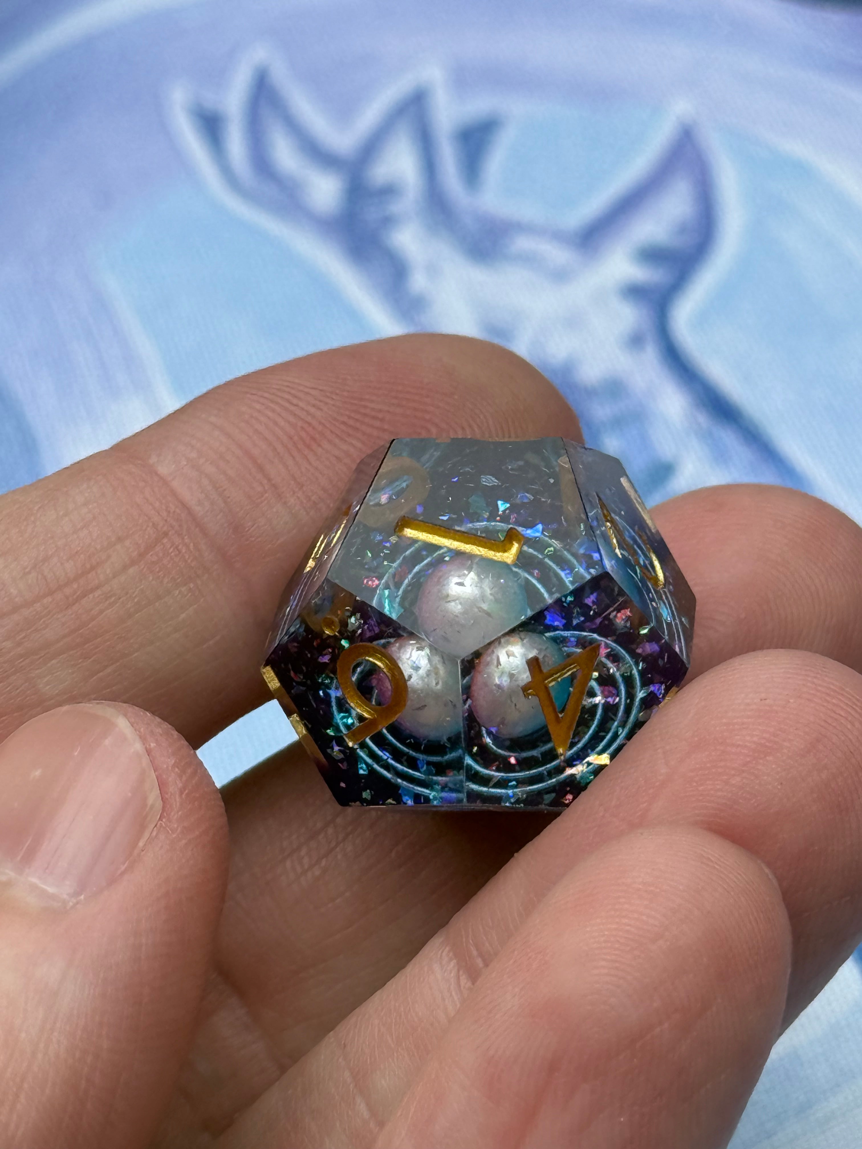 IceForge Dice Canada - Nebula Drift - Galaxy Core Dice Set