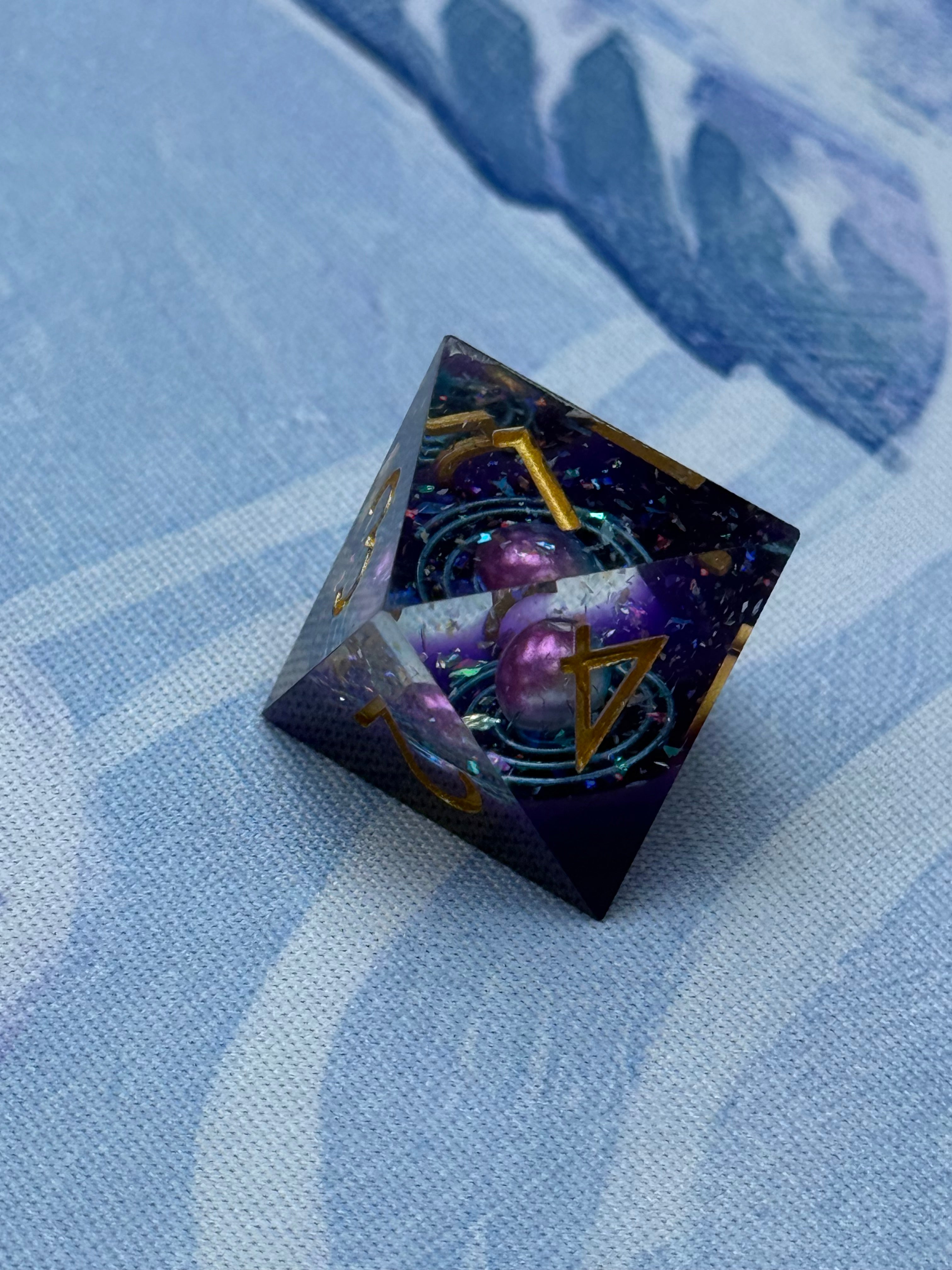 IceForge Dice Canada - Nebula Drift - Galaxy Core Dice Set